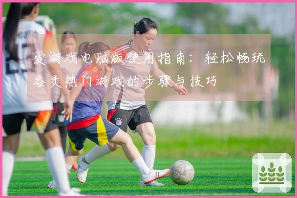 爱游戏电脑版使用指南：轻松畅玩各类热门游戏的步骤与技巧